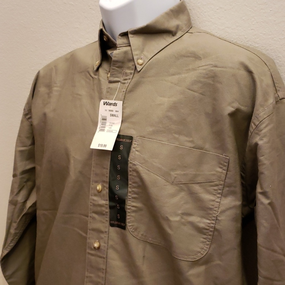 Hill Archer Vintage Wards Men's Small Dress Shirt - Picture 2 of 5
